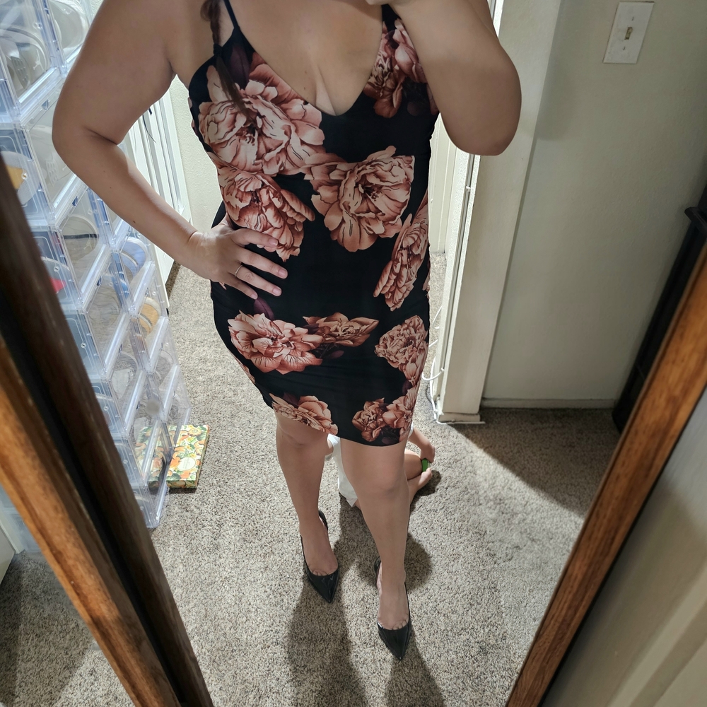 Floral Print Sleeveless Dress